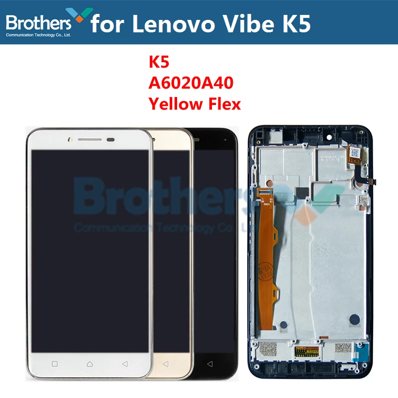 For Lenovo Vibe K5 A6020A40 LCD Display With Frame For Lenovo Vibe K5 Plus A6020A46 LCD Screen Touch Screen Digitizer Test Work