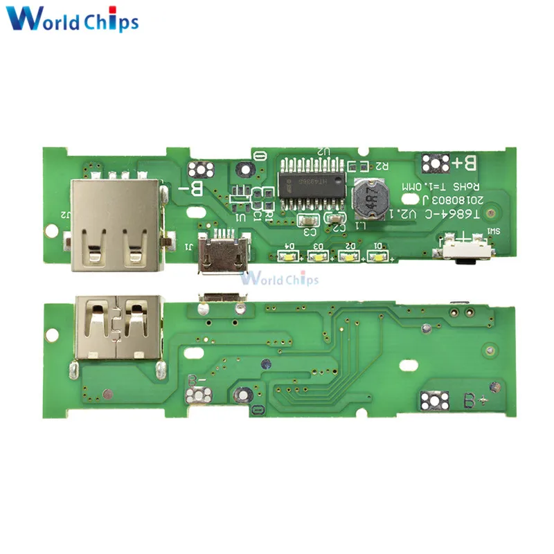 5V 1A Power Bank Oplader Module Opladen Printplaat Step Up Boost Power Module Voor Mobiele Power Bank Diy