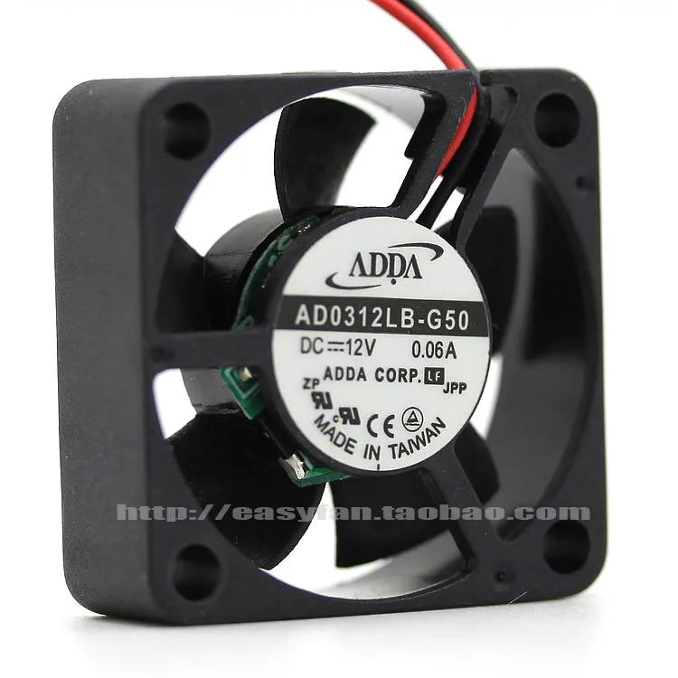 

NEW ADDA AD0312LB-G50 3010 3CM Double Ball bearing 12V 0.06A cooling fan