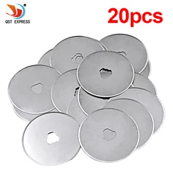 20pcs 45mm Rotary Cutter Disc Blade Replacement Refill Blades Fabric Vinyl Paper Patchwork Leather Sewing Tools Circular Cut Kit