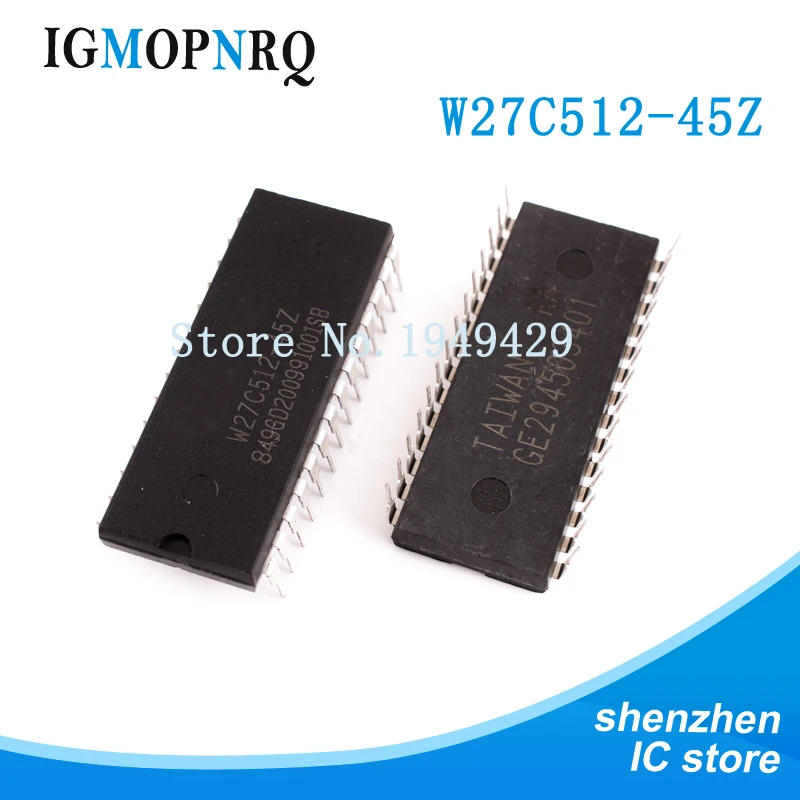 5PCS W27C512-45Z DIP W27C512 DIP-28 27C512-45Z DIP28 27C512-45 W27E512-12