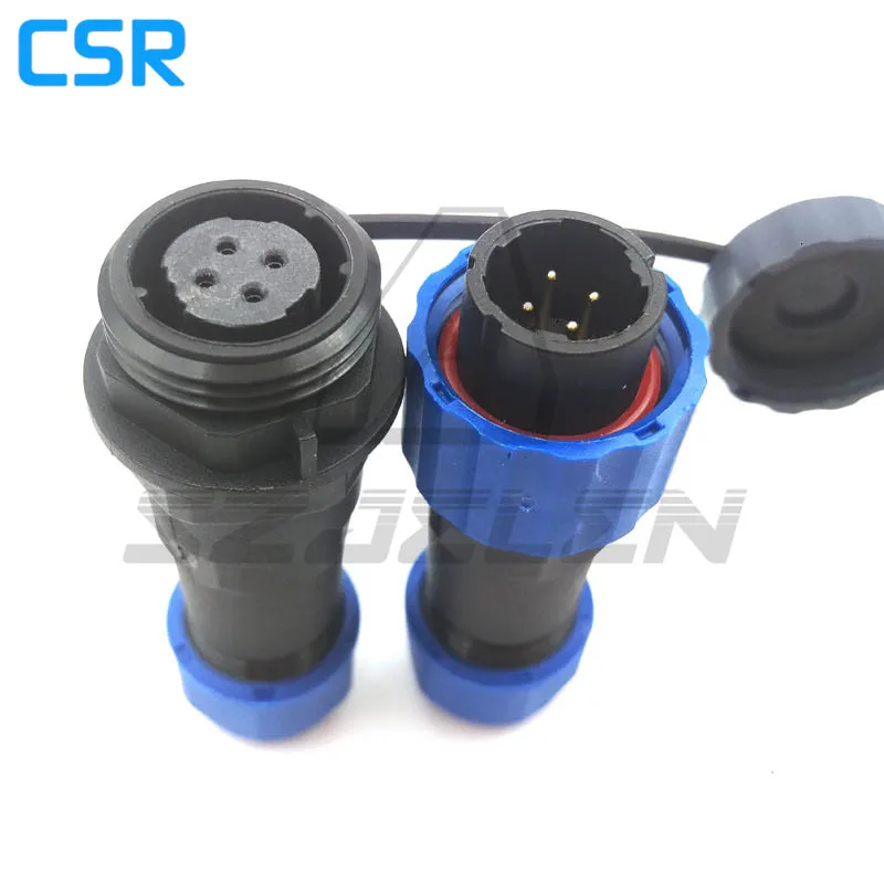 SD16 ,  Waterproof Docking Aviation Connector 4Pin IP67 Power Cable Connector Male Plug And Femal Socket