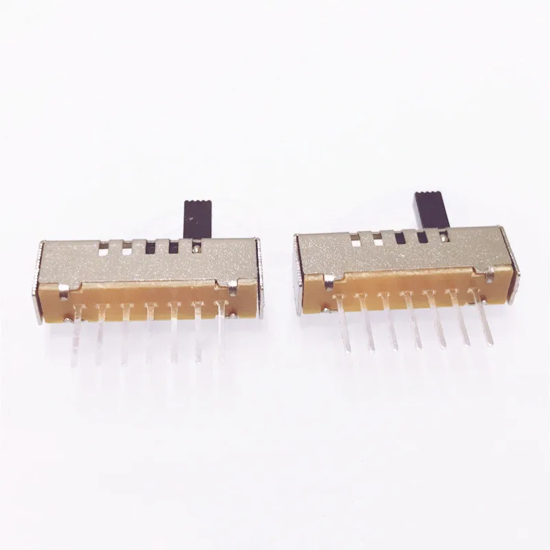 5pcs SS-15E01 (1P5T) 5 Positions Toggle Slide DIP Switch without Fixed Foot and 7 Pins Vertical