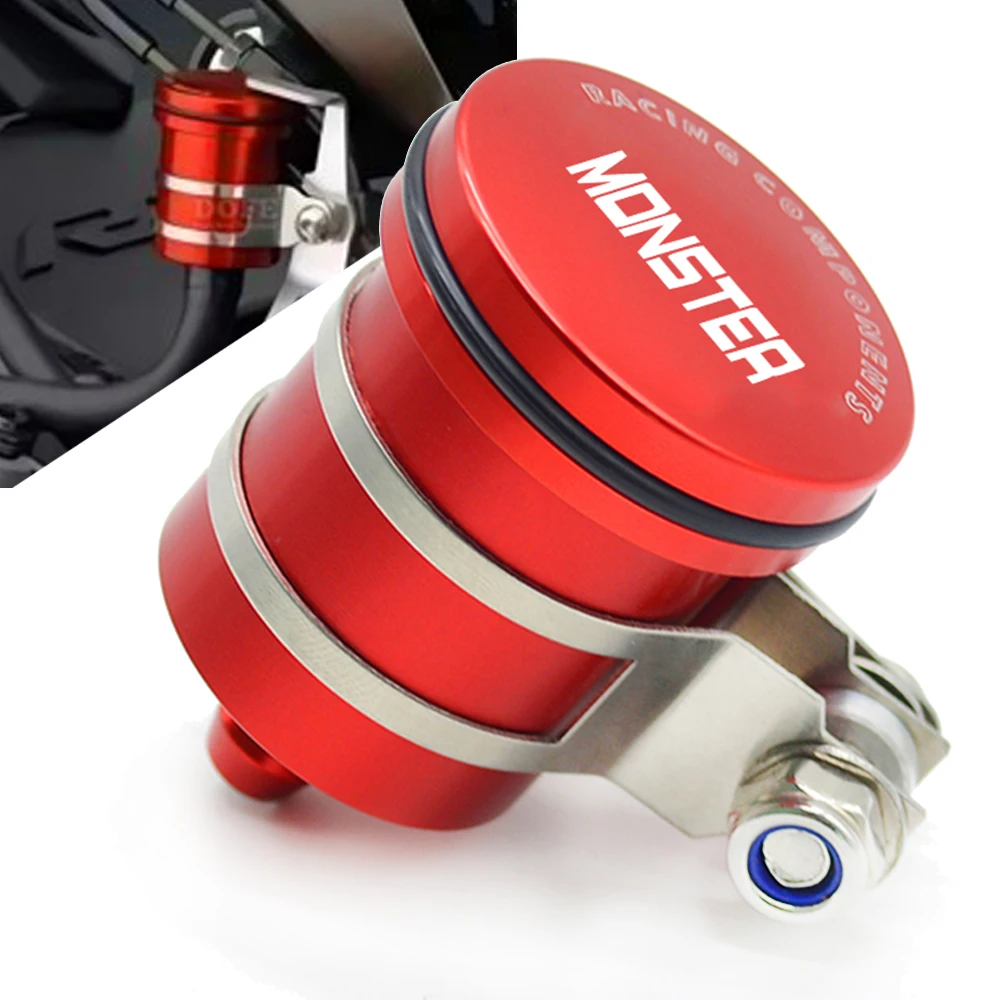 For ducati Monster 696 796 1200 / S 821 889 1199 MONSTER 400 600 620 Motorcycle Brake Clutch Tank Fluid Reservoir Oil Fluid Cup