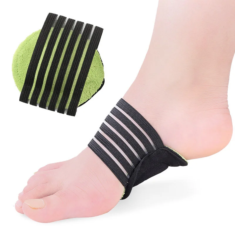 

1 Pair Foot Arch Support Strap Breathable Cushioned Arch Support Brace for Flat Feet Relief Non-slip Footpads Protect Feet