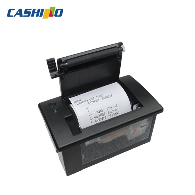 CASHINO 58mm mini thermal printer RS232/TTL/USB/Parallel 2 inch panel mount thermal receipt printer CSN-A2 (DC12V)