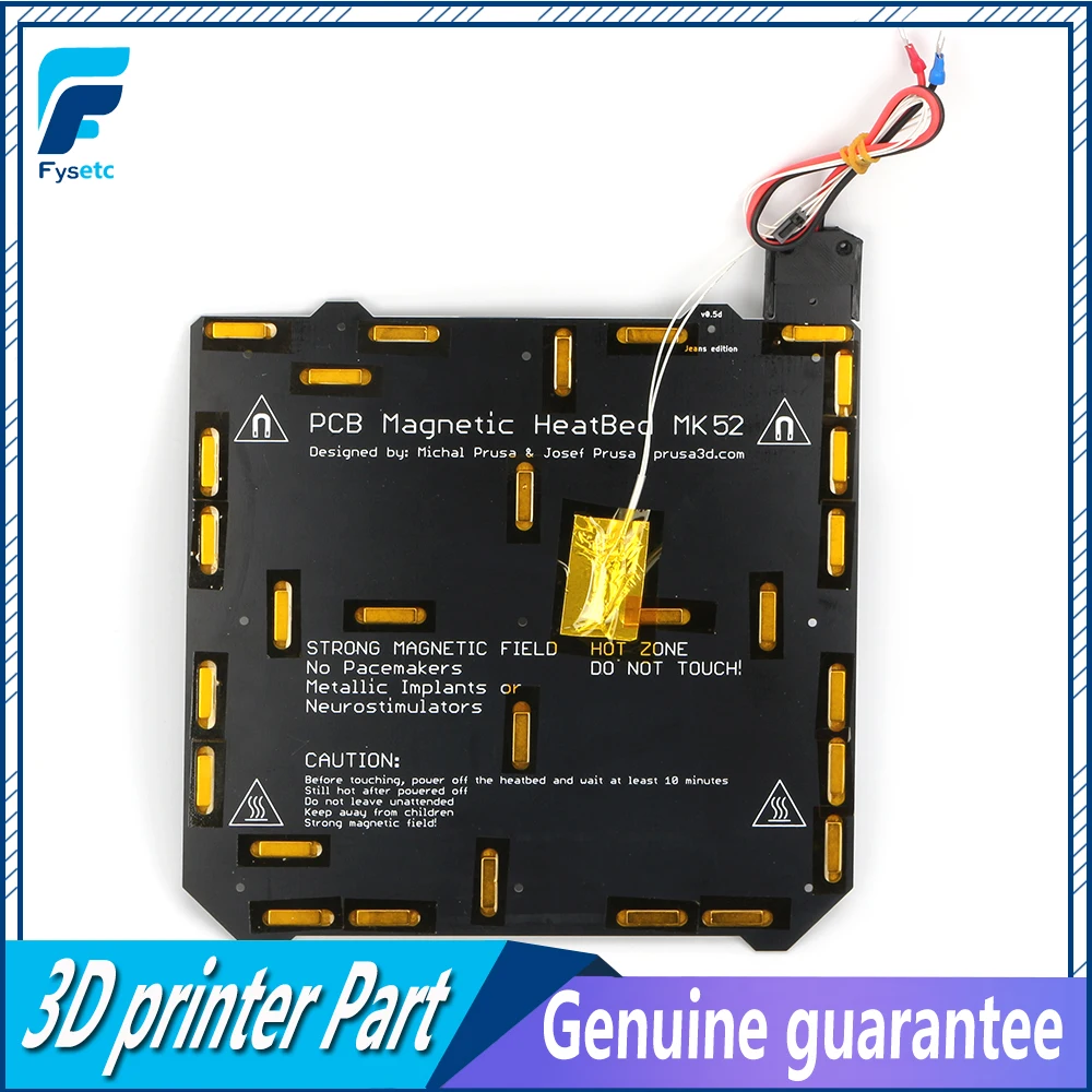 Imagem -03 - Kit de Termistor de Fiação Magnética com Ímã Clone Prusa i3 Mk3 y Carriage Impressora 3d Mk52 24v