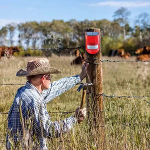 Neues Bewegungssensor Infrarot Sonnenalarm mit 110 dB Siren Stroboskopisch Licht für Hausgarten Carage Carvan Carvan Sicherheitsalarmsystem 8 Hauptverkaufssensor -Bewegungssensor mit Sirene - №6