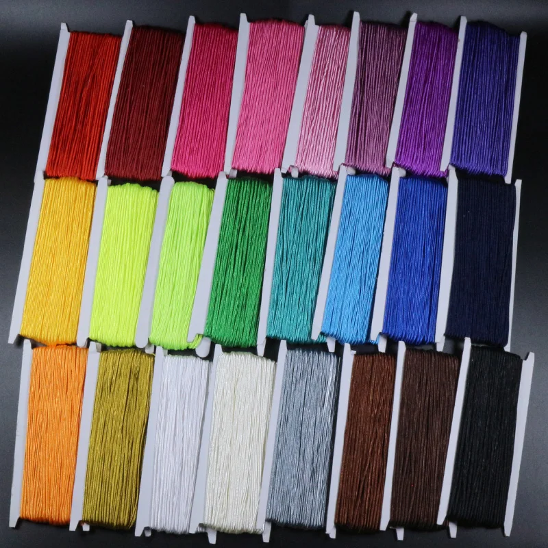 Cordons de ventre en nylon multicolores pour bijoux à bricoler soi-même, 34 verges, 31 mètres, lot, 3mm, soutach chinois, résultats exécutifs