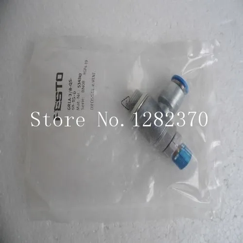 

New original authentic FESTO gas fitting GRLA-1/8-QS-8-RS-D spot 534337 --5pcs/lot