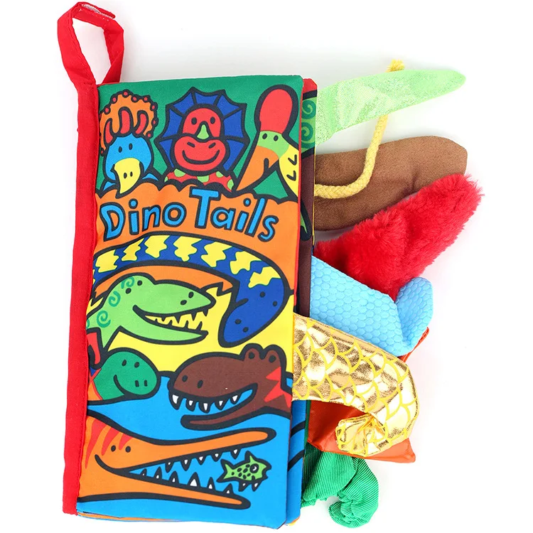 Multifunctionele Stereo Doek Boek Tekens Farm Staart Doek Baby boek Jungle Farm KT Staart Boek