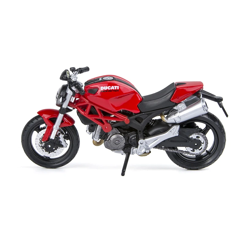 Maisto 1:18 Motorcycle Models Ducati Monster 696 Red Diecast Moto Miniature Race Toy For Gift Collection