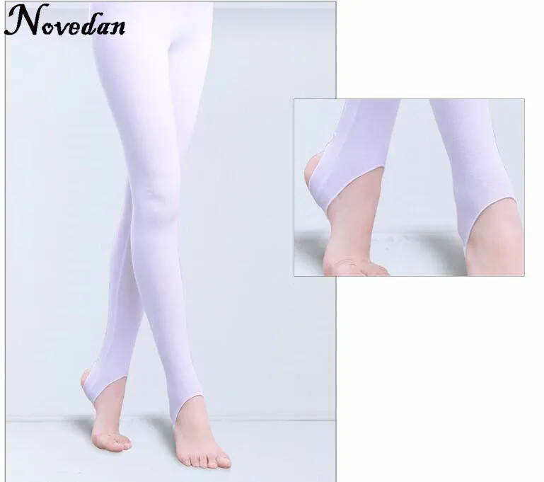 Bambino bambini ragazze staffa balletto danza collant calze ginnastica pratica collant pantaloni Fitness abiti da ballo Legging