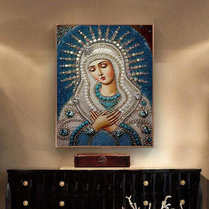 5D DIY Diamond Painting Painted Madonna Maria Mosaic Embroidery Cross stitch Embroidery Crafts Decoration KBL