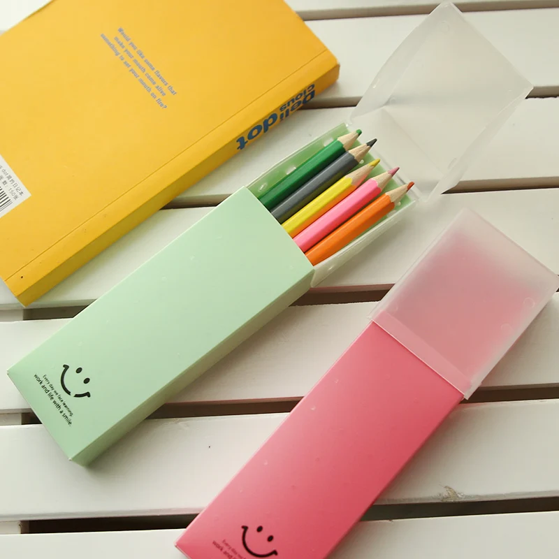 

5PCS / Lot Cute Candy Color Elastic Band Plastic Pencil Box Stationery Pencil Case Pencil Bag Student Prize Free Shipping