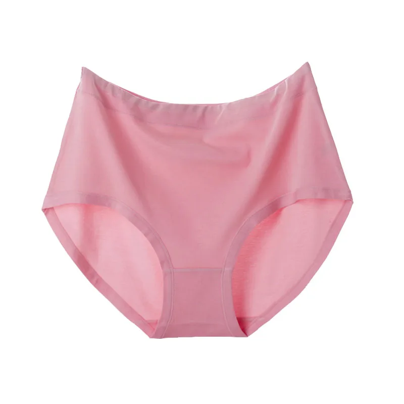 CP120 4Pcs/Lot Seamless Women Underwear Solid Big Size Breathable Lingerie Panties Everyday Casual Briefs Knickers