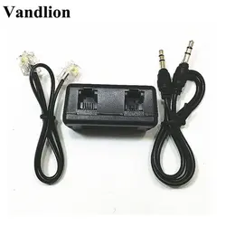 Vandlion Telephone Adapter For Digital Voice Recorder Telephone Line Audio Cable Line-in Cable Support 3.5mm MIC Interface