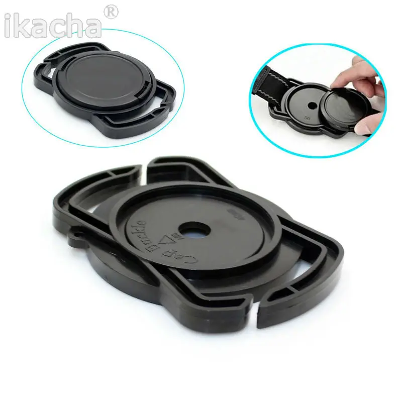 Lens Cap 40.5mm 49mm 62mm / 43mm 52mm 55mm / 52mm 58mm 67mm / 72mm 77mm 82mm Universal Anti-losing Camera Lens Cap Holder Keeper