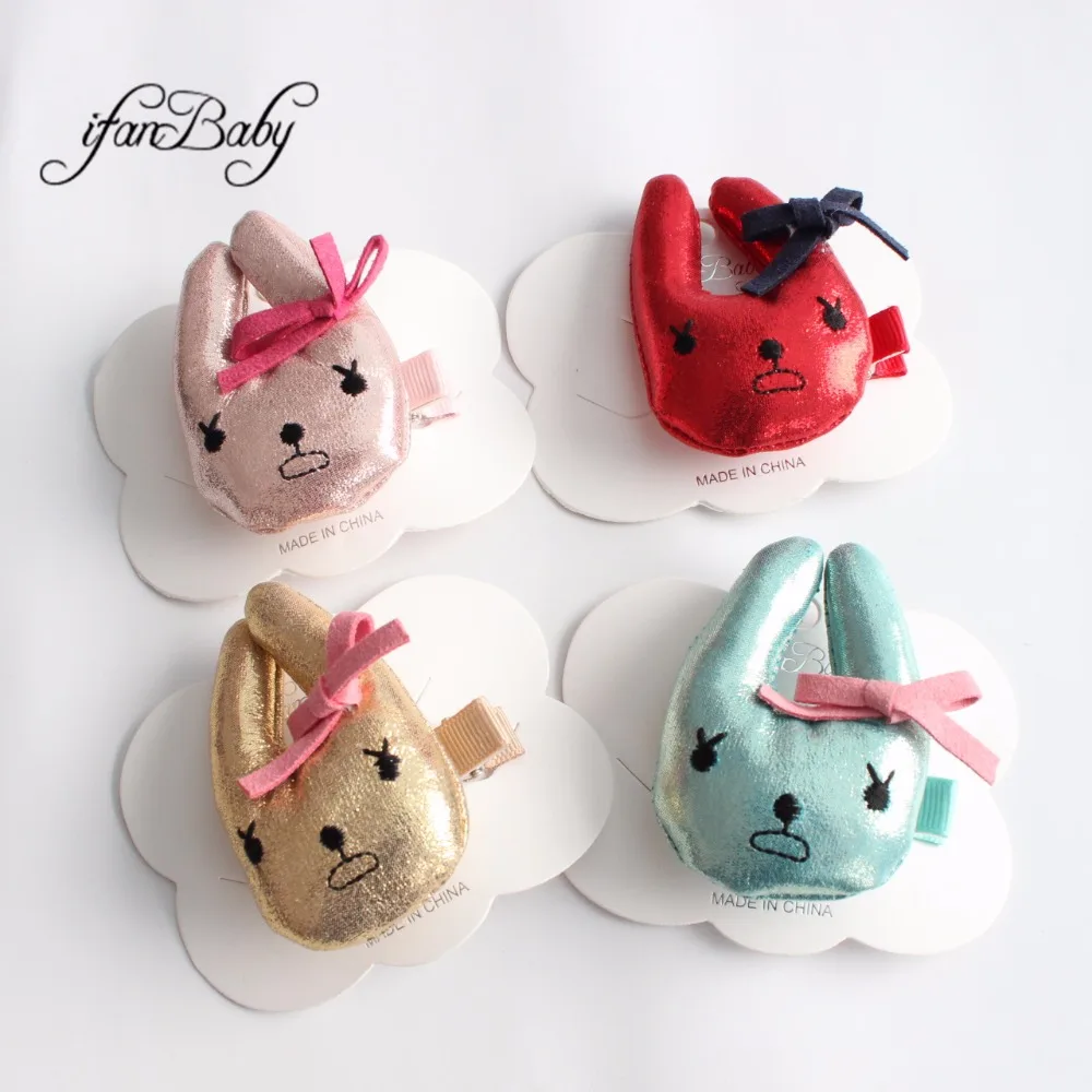 Cute Rabbit With Bow Hair Clip Girl ‘s Pin Hair Accessories 1PCS