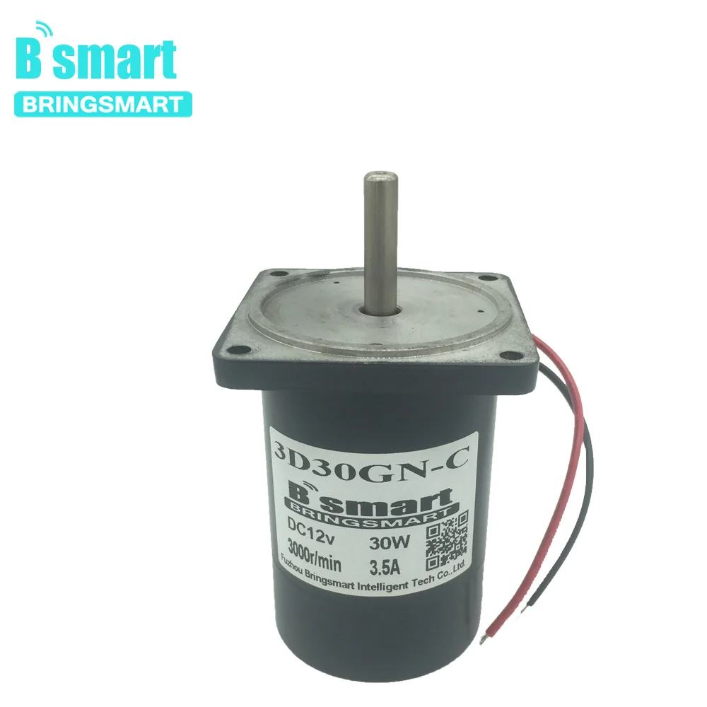 

3D30GN-CC 24V DC Permanent Magnet Motor 30W 1800RPM Gear Motor Adjustable Speed Reversible Electric Engine High Torque