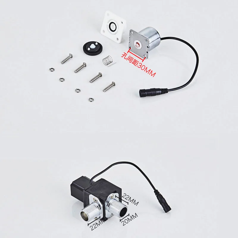Toilet Concealed Automatic Sensor Urinal Flush Valveceramic Integrated Solenoid Valve Standing Urinal Flusher Panel Accessories