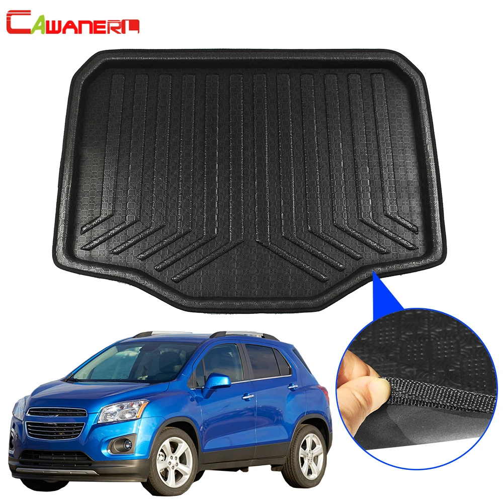 

Cawanerl Car Styling Trunk Mat Tray Boot Liner Cargo Carpet Floor Mud Kick Protection Pad For Chevrolet Trax Tracker 2013-2018