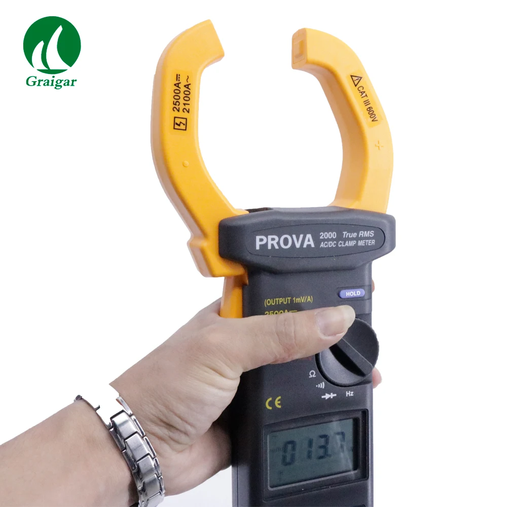 True RMS Digital Clamp Meter Strom Spannung Widerstand Tester PROVA2000