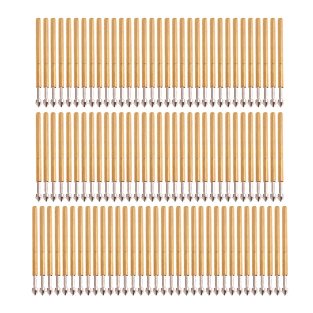 100 Pcs אביב בחון בדיקה פוגו פין P75-E2 קוטר 1.3mm אורך 16.5mm