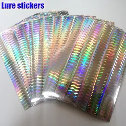 2024HOT fishing lure sticker,holographic, 4 kinds color you choose 8papers/lot size: 73mm x 100mm or 100mm*150mm