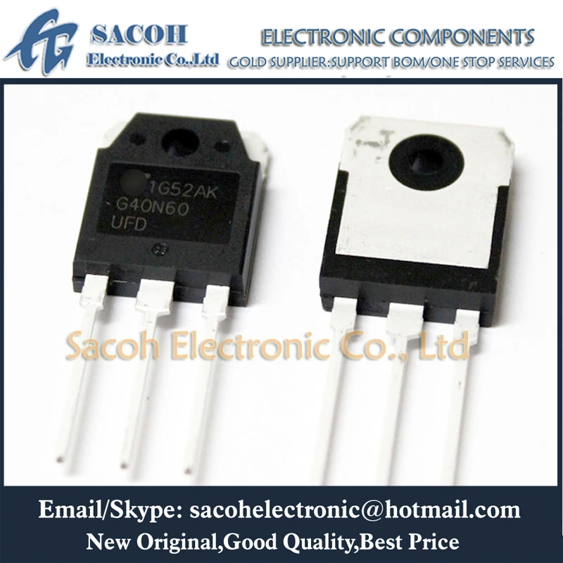 New Original 5Pcs/Lot SGH40N60UFD G40N60UFD G40N60 OR SGH40N60UF G40N60UF 40N60 TO-3P 40A 600V Ultrafast IGBT