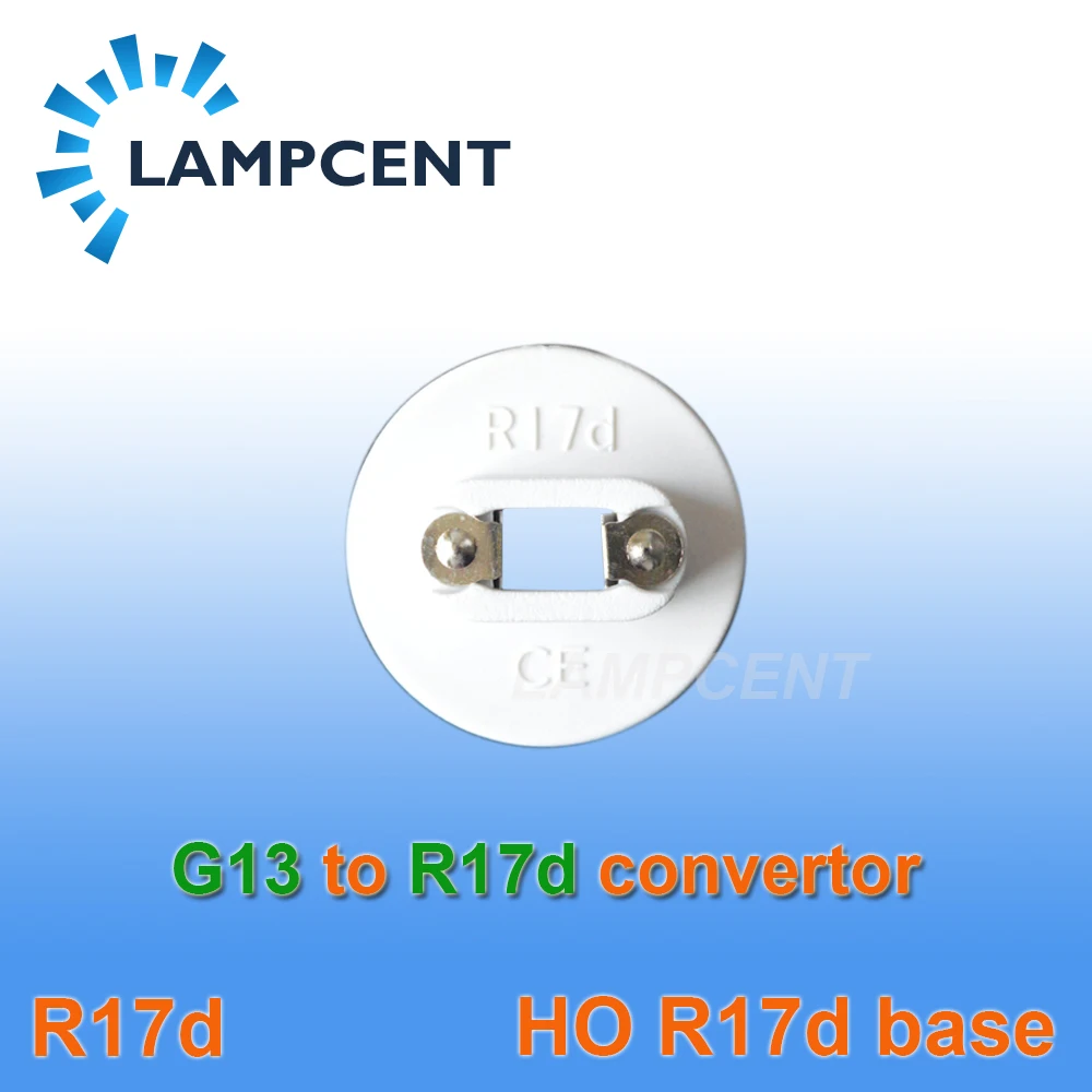

10-400/за штуку Бесплатная доставка G13 Bi-Pin к R17D (Хо) конвертер адаптер T8/T10/T12 светодиодный ламповый светильник
