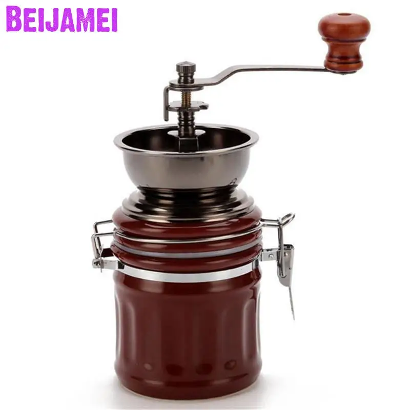 BEIJAMEI High Quality Ceramic manual coffee grinding mill household small grinder hand coffee machine