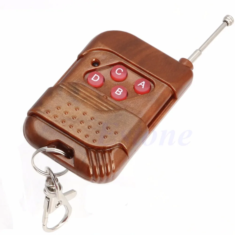 1 PC 4 Channel 315MHz 433MHz Four Keys Wireless RF Remote Control Controller Receiver For Light Bulb Door