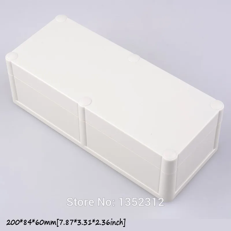 2 pcs 200*84*60mm plastic enclosure for electronic instrument case PLC waterproof box IP68 housing DIY project box control box