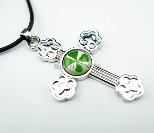 12 pcs Trendy Real Irish Four Leaf Clover Shamrock Pendant Amulet Fine Cross Lucky clover Saint Patrick's Day Gift