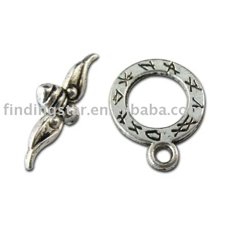 

FREE SHIPPING 50 sets Tibetan silver bee toggle clasps A10825