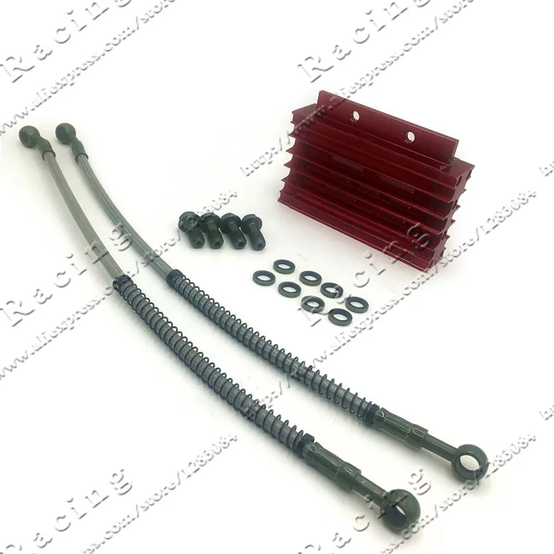 Oil Cooler Kit Aluminum Alloy for LIFAN 110 125CC PIT DIRT BIKE CRF Oil Monkey Bike ATV Quad Motorcycle