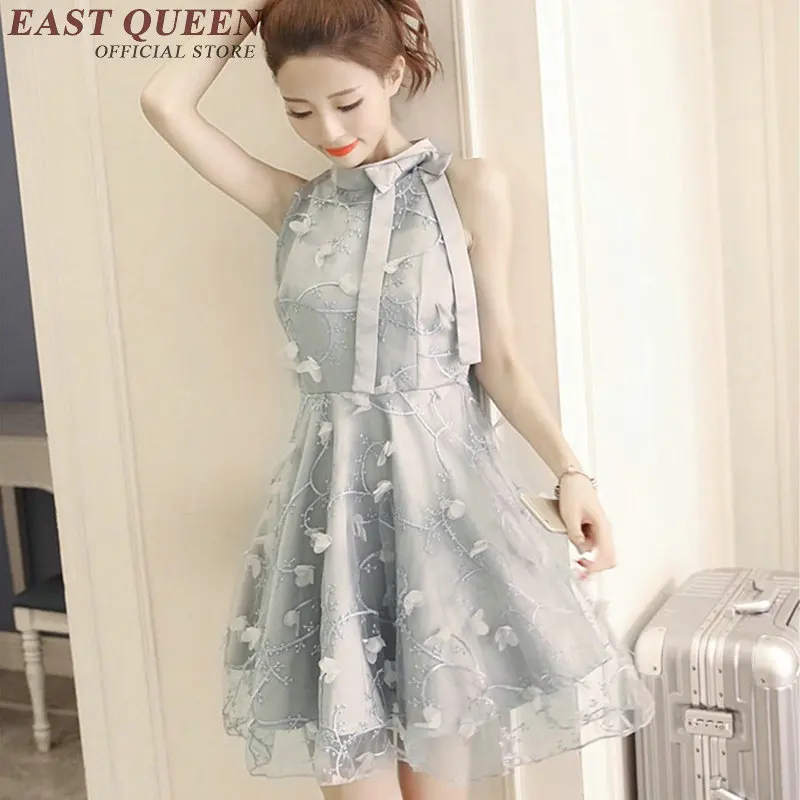 

cute summer sundresses stand collar sleeveless women dress summer 2018 new arrival keen length kawaii dress NN0753 Q