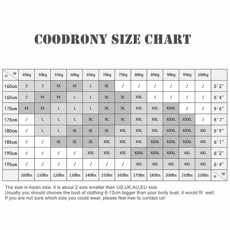 COODRONY T-Shirt Men 2019 Spring Autumn New Long Sleeve Henry Collar T Shirt Men Brand Soft Pure Cotton Slim Fit Tee Shirts 7625