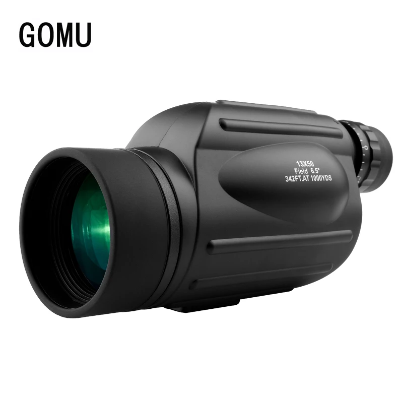 GOMU 13X50 Waterproof Monocular Telescope Binoculars HD Powerful Eyepiece For Birdwatching With Bak4 Prism Outdoor Hunting