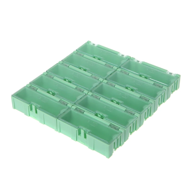 Mini SMD SMT Elektronische Box IC Elektronische Komponenten Lagerung Fall 75x 31,5x21,5mm