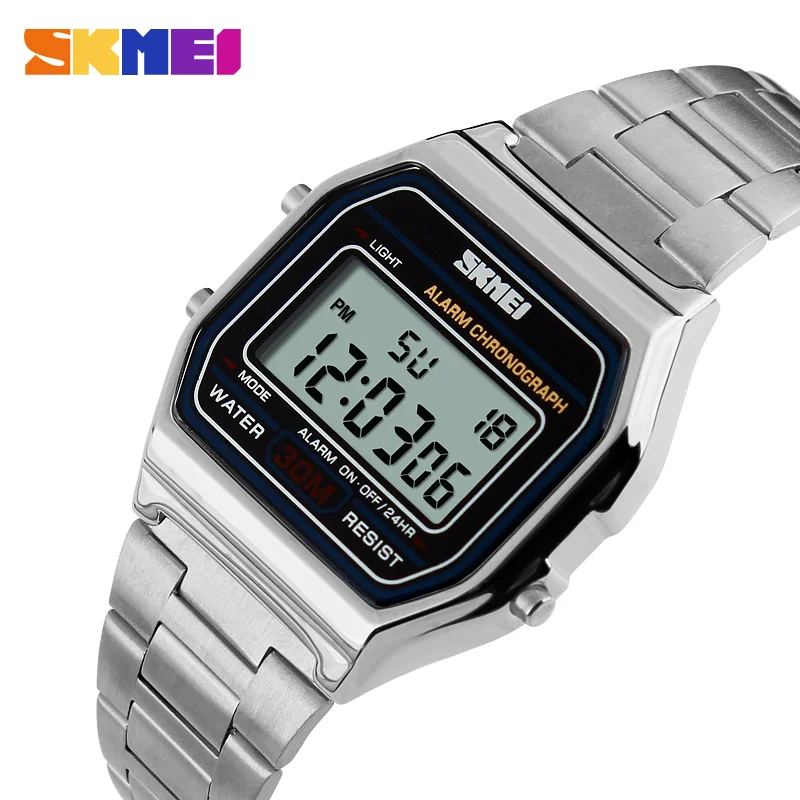 SKMEI New Sport Watch For Men Women Brand Electronic Led Digital Watch Fashion Stopwatch Waterproof Watches Relogio Masculino