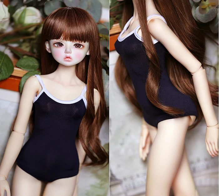 D01-P332 children handmade toy 1/6 1/3 1/4 Doll Accessories BJD/SD doll clothes Student one-piece swimsuit 1pcs