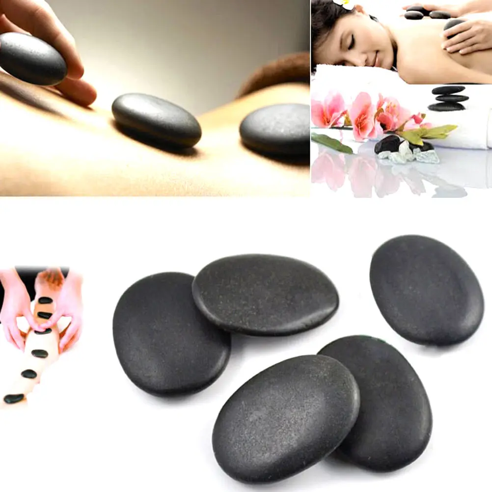 

lava Natural Energy massage stone set hot spa rock basalt stone 3*4cm High Quality New Arrival 7Pcs/Set