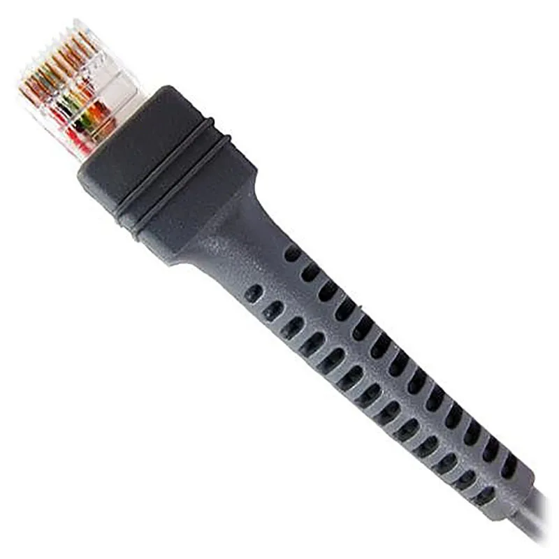 5pcs New 2M RJ45 to RS232 Com Straight Cable For Symbol Motorola LS2208 LS4208 DS6708 LS1203 Barcode Scanner