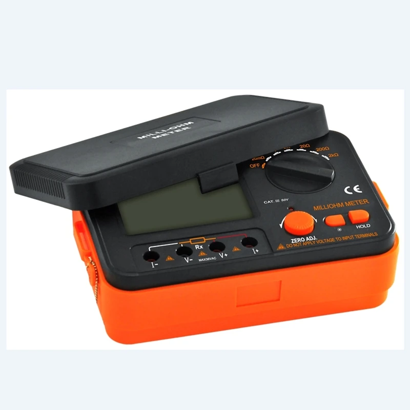 Imagem -06 - Vici Vc480c Mais Digital Milliohm Medidor de Precisão Baixa Resistência Tester Faixas 0.01mohm para 2kohm Fio Teste Multímetro Backlight