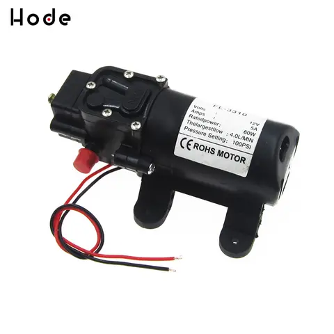 고수 펌프 조리개 자체 프라이밍 펌프, 12V 100PSI 4L/분