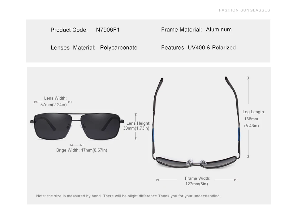 KINGSEVEN 2024 Marke Designer Polarisierte Sonnenbrille Für Fahren Männer Oculos Quadrat Sonnenbrille Für männer Mode Reise Brillen – Detail 2