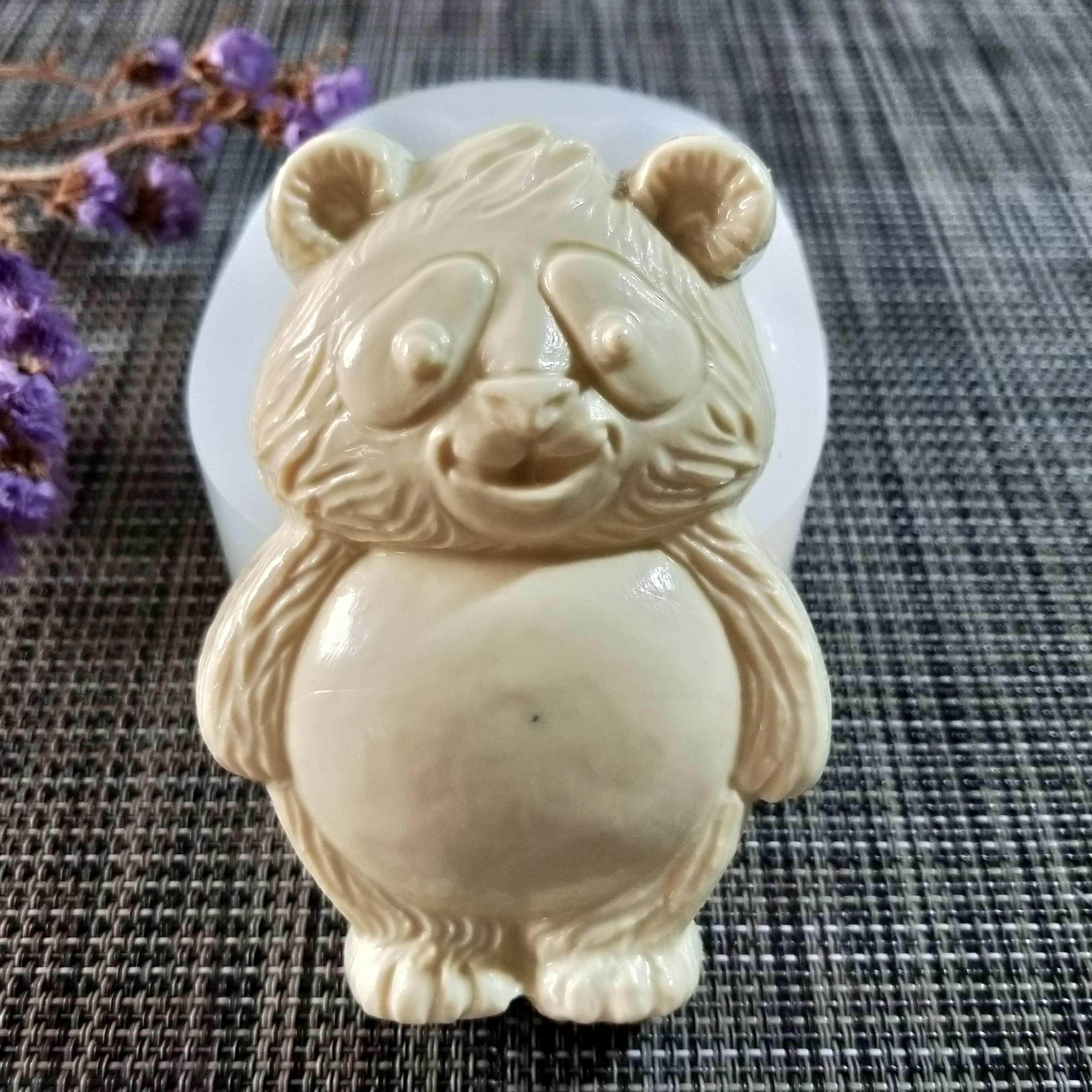 

DW0139 PRZY Animals Panda Mold Silicone Soap Mould Handmade Soap Making Molds Candle Mold Silicone Resin Clay Mold Eco-friendly