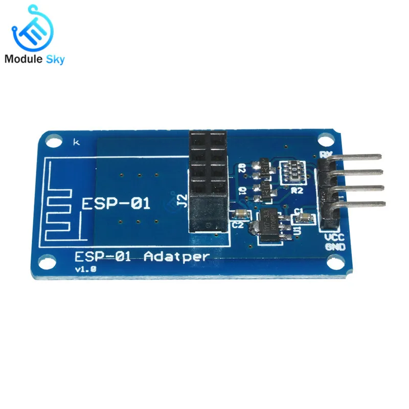 ESP-01S esp8266 serial wi-fi sem fio módulo transceptor receptor + ESP-01 eps01 pcb adaptador para arduino
